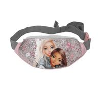 Depesche Depesche-13322 13322 TOPModel My BFF-Borsa Rosa e Grigio, con Motivo Modello e Glitter, con Tracolla Regolabile, Colore Pink, 3,8 Liter