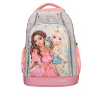Depesche TOPModel Juicy 13331 - Zaino per la scuola, con motivo floreale e manico telescopico e ruote, Colore: rosa., Mittelgroße, Casual