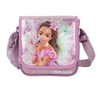 Depesche- Fata 12778 TOPModel Fairy Love Piccola in Color Malva con Motivo di modelle e Farfalle, Borsa con Tracolla Regolabile e Patta Anteriore, Multicolore, 0012778