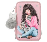 Depesche- Gattino 11754 TOPModel Kitten 3 Scomparti con Motivo a Modella, Astucc