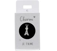 Depesche-Lettere 11834-045 Torre Eiffel, Ciondolo Placcato Oro per collane, bracciali e Orecchini, Ideale Come Piccolo Regalo, Multicolore, Normal