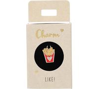 Depesche-Lettere 11834-058 Charm Pommes, Ciondolo Placcato Oro per collane, bracciali e Orecchini, Ideale Come Piccolo Regalo, Multicolore, Normal
