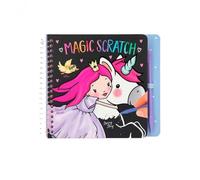 Depesche- Libro da colorare Mini Magic Scratch, Princess Mimi, 20 Pagine con Linee di tiragraffi Pre-Disegnate e Penna, Circa 15,3 x 13,3 x 1,8 cm, Colore a Tinta Unita, STK, 11413