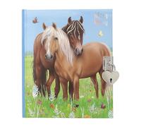 Depesche Miss 12967 - Diario Melody con Cavalli e Castello a Cuore, Libro con 192 Pagine a Righe e Ben illustrate, Multicolore