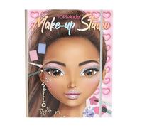 Depesche 13164 TOPModel-Cartella Creativa per Il Make-up, con Motivi di Modelli per l'autoprogettazione, incl. Palette per Il Trucco e pennelli, Multicolore, Normal
