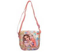 Depesche 13288 TOPModel Girl Power-Borsa Piccola in Beige, con Motivo a Modella e Lotti Colorati, Borsetta con Tracolla Regolabile, Multicolore, One Size