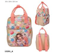 Depesche 13291 TOPModel Girl Power-Zaino in Beige, con Motivo a Modella e Lotti Colorati, Borsa con Cinghie Regolabili, Multicolore, One Size