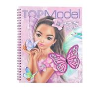 Depesche 12976 TOPModel Fairy Love-Libro da colorare con Paillettes, 40 Motivi di modelle e Fate per Il Disegno Creativo, Incluso Un Foglio di Adesivi, Multicolore, 0012976