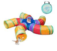 Depets Tunnel per gatti da interni tunnel per gatti a 5 vie grande tunnel e tubo