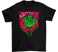 depi Men's Butthole Surfers Brown Reason Flipper Melvin T-Shirt Black L