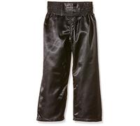 DEPICE - Pantaloni da Kick Boxing, in Raso, Neri, Nero (Nero), 200 cm