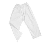DEPICE Pantaloni Judo, Tuta da Allenamento Unisex, Bianco, 150 cm
