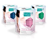 DEPIL-OK Astuccio per Cera Disco Blu 300 g, Nero, Standard