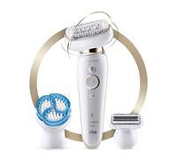 Braun Silk-épil 9 81688637 epilatore 40 pinzette Bianco, Oro