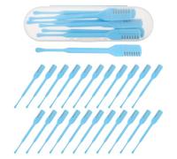 Depilatore Nasale Manuale a Doppia Testa 48 Pezzi Blu | Set Ear Pick e Ear Scooper, Plastica e Metallo, Design Compatto, per Ritocchi fuori Casa e Ufficio