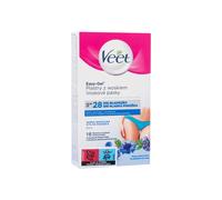 Depilatory Product Veet Easy-Gel Wax Strips Bikini 16Pc Sensitive Skin Per Donna (Prodotto Depilatorio)