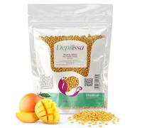 DEPILISSA 400g Perle di Cera Tropical Mango - Cera Calda Multidirezionale Ipoallergenica & Vegana per Viso, Ascelle, Gambe & Bikini - Senza Strisce - Per Uomini & Donne - Made in Italy