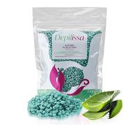 Depilissa Perle di Cera all’Aloe Vera TIO2 400g - Ceretta Delicata per Tutti i Tipi di Pelle - Viso, Ascelle, Inguine, Gambe, Zona Intima - Senza Strisce - Risultati Duraturi (0,4 kg, Aloe vera)