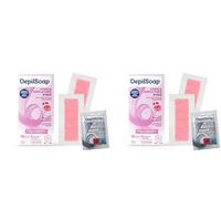 Depilsoap® - Strisce Depilatorie Viso - Indicato Per Pelli Sensibili - 20 Strisce Depilatorie E 4 Salviettine Post-Depilazione - Formula Arricchita Con Olio Di Rosa Mosqueta E Burro Di Karitè