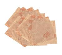 Depisuta 500 fogli di carta da forno per gastronomia, 18x18 cm, antiaderenti, antigrasso, per confezionare panini, fodera antiaderente per cestini per alimenti, per (Stampa di giornali a colori in