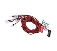 Depisuta Accessorio RC 8 LED LED Light Simulation Lampeggiante per L'elicottero Piano, modalità di Controllo Remoto Manuale/Flessibile, Adatta per i Modelli RC