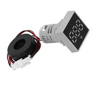 Depisuta AD16-22FSA Misuratore di Corrente Digitale Indicatore di Corrente a Lettere Chiare per la Misurazione di 220 V CA per Uso Domestico e Industriale (WHITE)