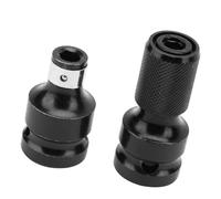 Depisuta Adattatore per Presa Telescopica, Lunga Durata, Tenuta per Chiave Elettrica, Adattatore per Presa Esagonale Femmina 2 Pezzi per Uso Domestico