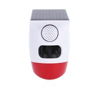 Depisuta Allarme Solare con Luce Sonora, Suono Forte 120 DB, Portata 12 M, Telecomando Impermeabile, Sirena di Allarme Solare con Sensore di Movimento, Rilevatore di Sicurezza