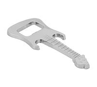 Depisuta Apribottiglie per Chitarra in Metallo, Elegante Strumento per Bevande e Birra, per Matrimoni, Banchetti, Regali per gli Appassionati di Birra, Argento, 1 Apribottiglie