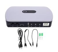 Depisuta Batteria di Backup UPS, Gruppo di continuità CC in Standby da 10400 MAh per Router, Modem, Telecamera di Sicurezza, con USB 5 V 2 A, Uscita POE 15 V 24 (EU)