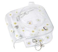 Depisuta Borsa Fotografica Piccola e Resistente con Tracolla per Mini 11/9/8, Materiale PVC Trasparente, Design a Margherita, Perfetta per gli Appassionati di Fotografia