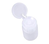 Depisuta Bottiglia di Distributore di Pompe 60 Ml Riutilizzabili per un Chiodo Bianco per Alcool Liquido per Chiodi Arte Bianca (WHITE)