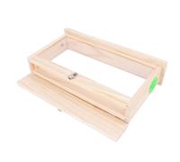 Depisuta Box da Riproduzione delle Api, 21.7x12.4x4,8 Pollici di Osservazione dell'alveare delle Api in Legno con Prese d'aria e Pannelli Acrilici Trasparenti per l'apicoltore