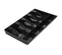 Depisuta Cassetto Cassetto Inserire le Racconti del Vassoio di Monete Tafts in Ordine per le Piccole Compagnie di Plastica Nera (BLACK)