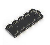 Depisuta Cavo Prolunga Ventola RGB a 10 Hub PC MOD Scheda Madre RGB per Accessori Computer, Supporto Connessione AURA SVNc (5 V 3 pin)