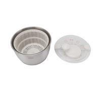 Depisuta Centrifuga per Insalata, Centrifuga per Lattuga Multifunziole con Citola Ad Acciaio Inossidabile e Scolapasta, Asciuga Verdure, Rondella per Frutta, Cestolo di Scarico per