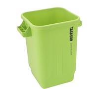Depisuta Cestino per la Cucinas, Salvamento Spaziale Compatto PE Cestino per Rifiuti di Plastica con Manici Robusti e Finitura Opaca, Cestino di Scarto di Banda per il Salotto (GREEN)