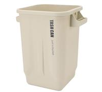 Depisuta Cestino per la Cucinas, Salvamento Spaziale Compatto PE Cestino per Rifiuti di Plastica con Manici Robusti e Finitura Opaca, Cestino di Scarto di Banda per il Salotto (WHITE)