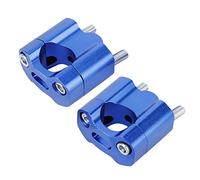 Depisuta Coppia di Adattatori per Riser Manubrio Mm/28 Mm Morsetti in Lega di Alluminio CNC, Installazione Semplice, per Manubrio 1/8 Pollici, 7/8 Pollici, Nero (BLUE)