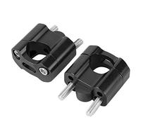 Depisuta Coppia di Adattatori per Riser Manubrio Mm/28 Mm Morsetti in Lega di Alluminio CNC, Installazione Semplice, per Manubrio 1/8 Pollici, 7/8 Pollici, Nero (BLACK)