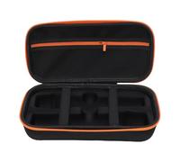 Depisuta Custodia per microfoni wireless, borsa da viaggio impermeabile per due microfoni con rete portaoggetti, ideale per cantare o fare karaoke, con spazio per ricevitori