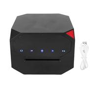 Depisuta Distributore Automatico di Carte per 1-2 Mazzi Supporta 8 Giocatori, Rivenditore di Carte da Gioco Ruotabile a 360 Gradi, Distributore di Ricaricabile Tramite USB per Poker (Black)
