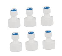 Depisuta Facile Installazione del Connettore del Filtro Dell'acqua RO Alla Prova delle Perdite 6pcs 1/4 OD Tubo 1/2 Push Femminile nel Connettore Veloce per la Connessione del RO