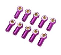 Depisuta Fine 10pcs Hand Pupport per la Testa a Sfera di Alluminio M3 per Un'auto Assiale RC SCX10 1/10, Facile Installazione Ed Eliminazione, Regolazione di Precisione (PURPLE)