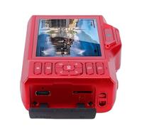 Depisuta Fotocamera da 64 MP, Fotocamera Digitale 4K per Fotografia con Messa a Fuoco Automatica, Zoom 18X, WiFi, Batteria da 1200 MAh, Obiettivo Anteriore Posteriore (rosso)