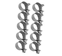 Depisuta Impostare con un Soffio di Tubi 10 Pezzi in Acciaio Inossidabile 6 Mm a 20 Mm Dimensioni Opzionali per il Tubo di Silicone del Combustibile Ad Aria (14-16 mm)