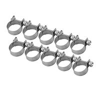 Depisuta Impostare con un Soffio di Tubi 10 Pezzi in Acciaio Inossidabile 6 Mm a 20 Mm Dimensioni Opzionali per il Tubo di Silicone del Combustibile Ad Aria (16-18 mm)