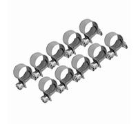 Depisuta Impostare con un Soffio di Tubi 10 Pezzi in Acciaio Inossidabile 6 Mm a 20 Mm Dimensioni Opzionali per il Tubo di Silicone del Combustibile Ad Aria (11-13 mm)