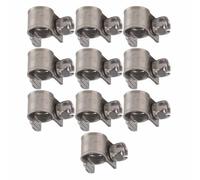 Depisuta Impostare con un Soffio di Tubi 10 Pezzi in Acciaio Inossidabile 6 Mm a 20 Mm Dimensioni Opzionali per il Tubo di Silicone del Combustibile Ad Aria (6-8 mm)