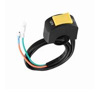 Depisuta Interruttore di Controllo del Manubrio Universale Durevole Universale 7/8 Pollici del Faro del Faro di/Off per un Facile Controllo della Luce Sulla Strada (Pulsante giallo)